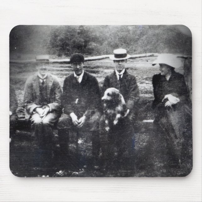 James and Lytton Strachey with Thoby, Adrian Mouse Pad (Front)