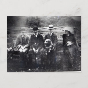 James and Lytton Strachey with Thoby, Adrian Postcard
