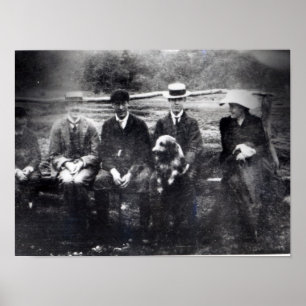 James and Lytton Strachey with Thoby, Adrian Poster