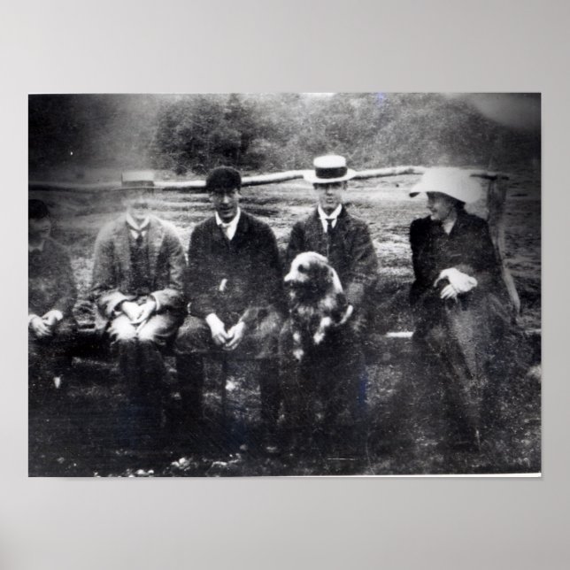 James and Lytton Strachey with Thoby, Adrian Poster (Front)