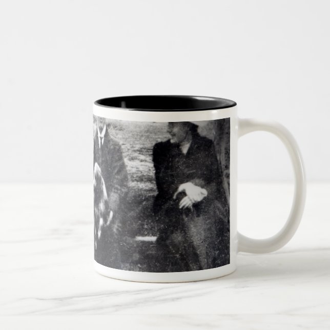 James and Lytton Strachey with Thoby, Adrian Two-Tone Coffee Mug (Right)