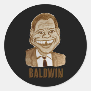 James Baldwin  Classic Round Sticker