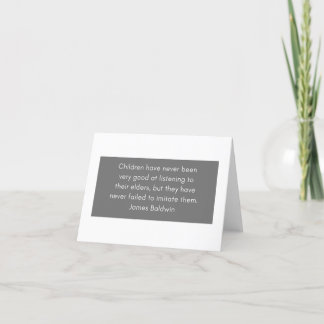 James Baldwin Motivational Note Card