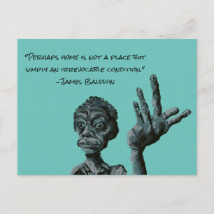james baldwin quote postcard