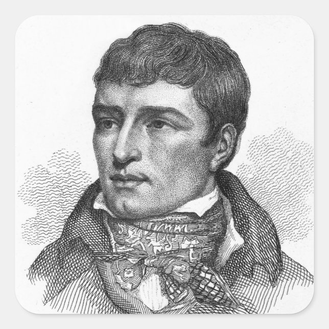 James Belcher Square Sticker (Front)