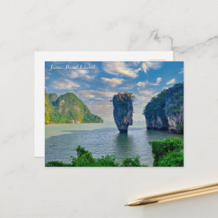 James Bond Island Phang Nga Bay Phuket Thailand Postcard