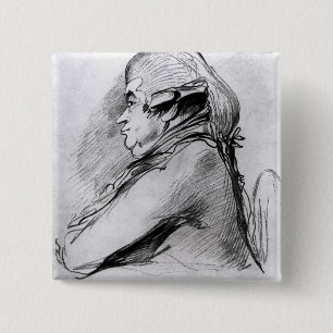 James Boswell , c.1790-95 15 Cm Square Badge
