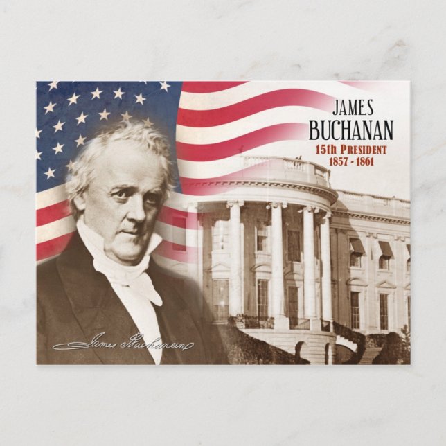 James Buchanan - 15th President of the U.S. Postcard (Front)