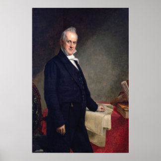 JAMES BUCHANAN Porrtrait by George P.A. Healy Poster