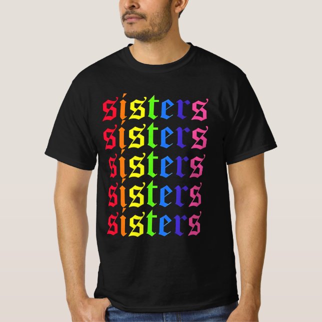James Charles Sisters Colourful T-Shirt (Front)