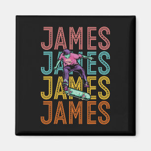 James Custom Skateboarding Hob Magnet