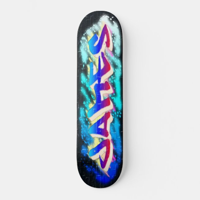 JAMES Customised Graffiti Skateboard (Front)