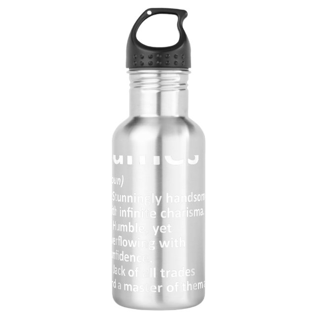 JAMES Definition Personalised Name Funny Birthday  710 Ml Water Bottle (Front)