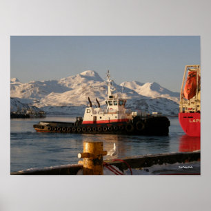 James Dunlap Tugboat in Dutch Harbour, Alaska Poster