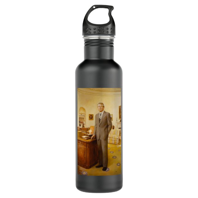 James Earl Carter Painted US President Portrait  710 Ml Water Bottle (Front)