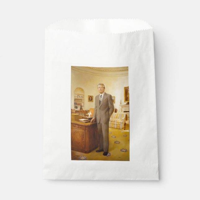 James Earl Carter Painted US President Portrait  Favour Bag (Front)