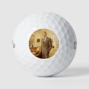 James Earl Carter Painted US President Portrait Golf Balls