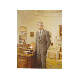 James Earl Carter Painted US President Portrait Notepad