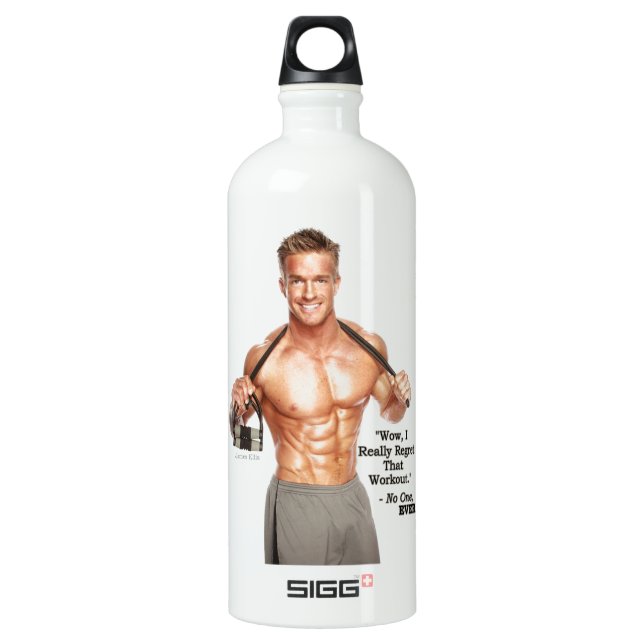 James Ellis - Workout Regret Water Bottle (Front)