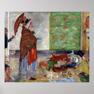 James Ensor Astonishment of the Mask Wouse Poster