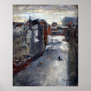 James Ensor The Van Iseghemlaan in the Snow Poster