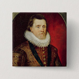 James I 15 Cm Square Badge
