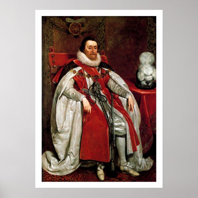James I by Daniel Mytens Poster (Front)