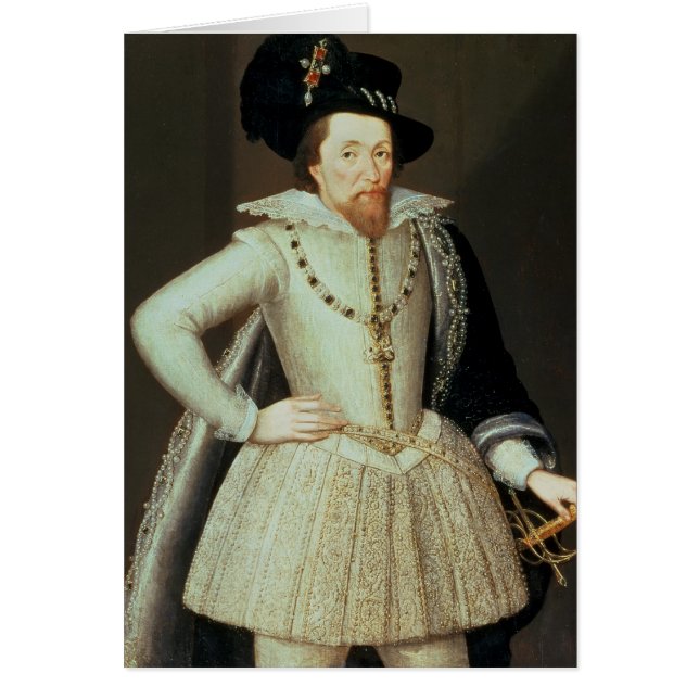 James I, half-length portrait (Front)