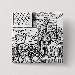 James I of England and VI of Scotland 15 Cm Square Badge