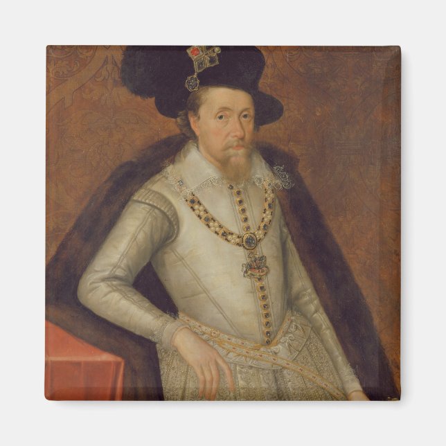 James I of England, and VI of Scotland Magnet (Front)