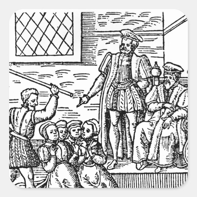 James I  of England and VI of Scotland Square Sticker (Front)