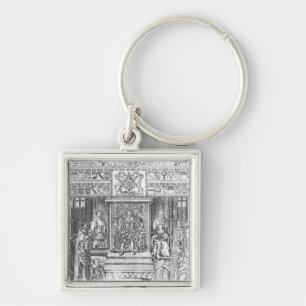 James I of England at Court Key Ring
