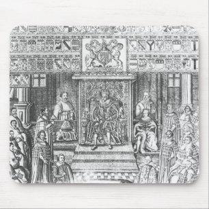 James I of England at Court Mouse Pad