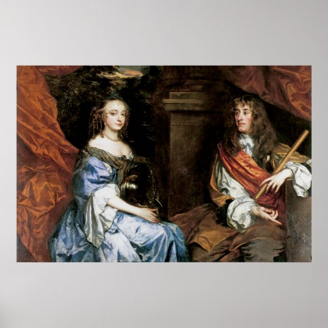 James II and Anne Hyde by Sir Peter Lely Poster (Front)