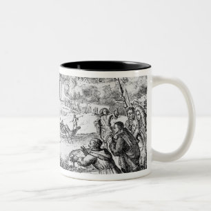James II Landing at Kinsale, 12 March 1689 Two-Tone Coffee Mug