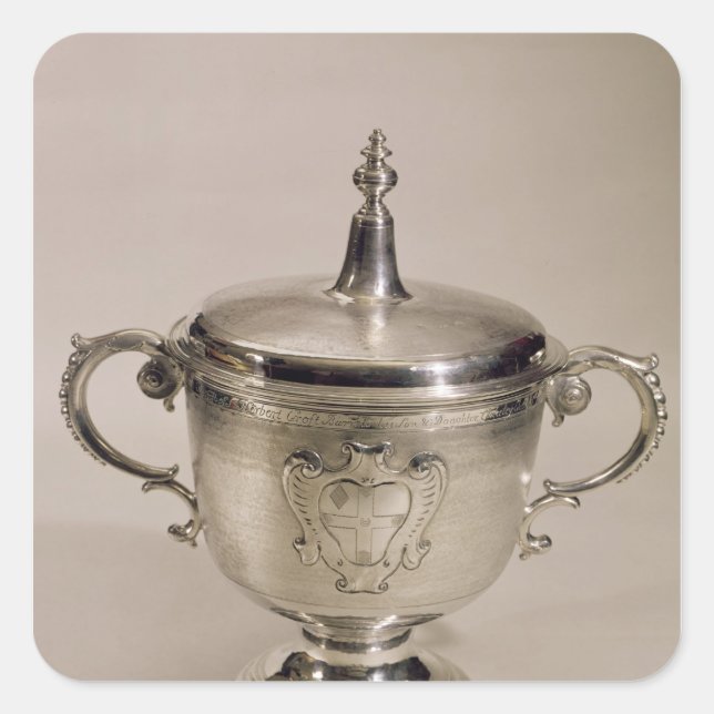 James II Steeple Cup, 1685 Square Sticker (Front)