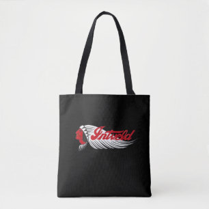 James Intveld Vintage Motorcycle Logo Black Tote Bag