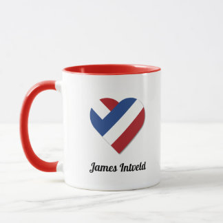 James Intveld with Netherlands Heart Flag Mug
