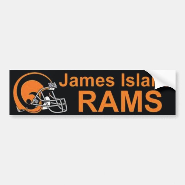James Island Rams Bumper Sticker (Front)