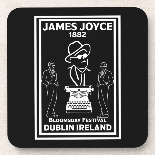 James Joyce Dublin Ireland Coaster (Front)