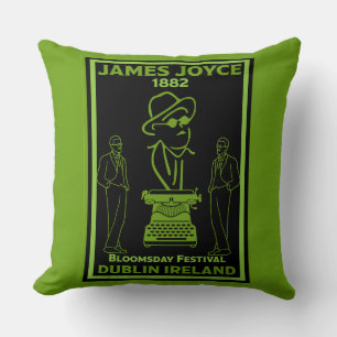 James Joyce Dublin Ireland Cushion