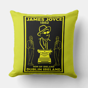 James Joyce Dublin Ireland Cushion
