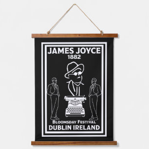 James Joyce Dublin Ireland Hanging Tapestry