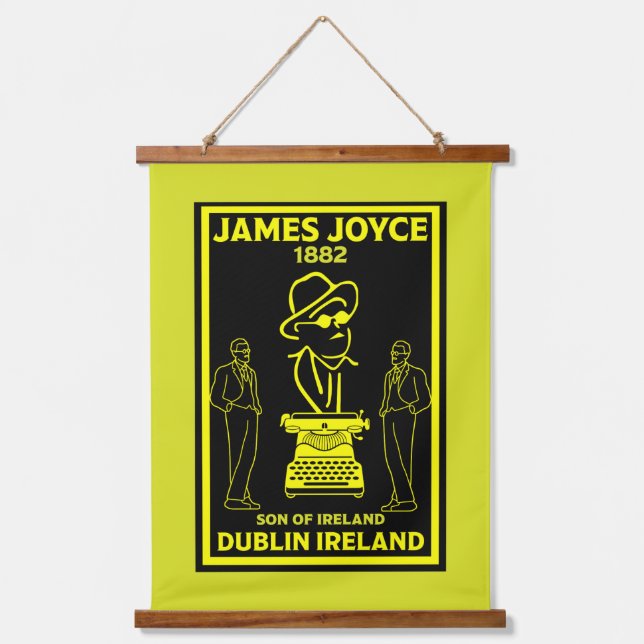 James Joyce Dublin Ireland Hanging Tapestry (Front)