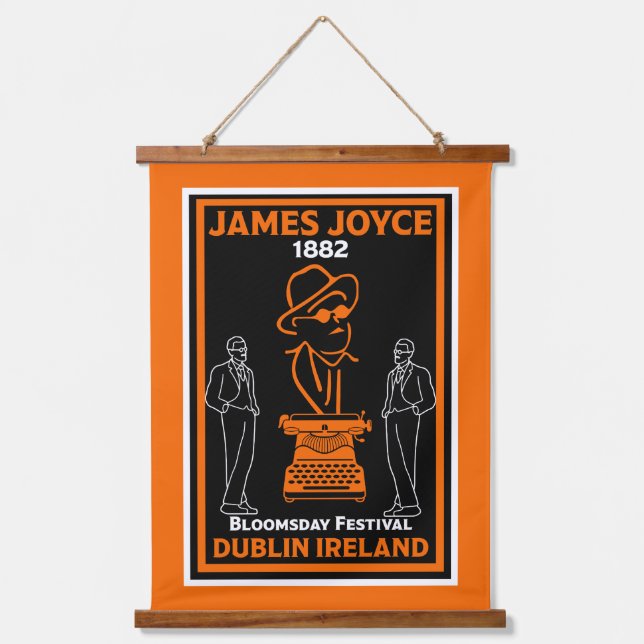 James Joyce Dublin Ireland Hanging Tapestry (Front)
