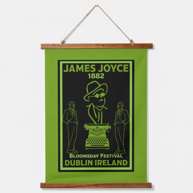 James Joyce Dublin Ireland Hanging Tapestry (Front)