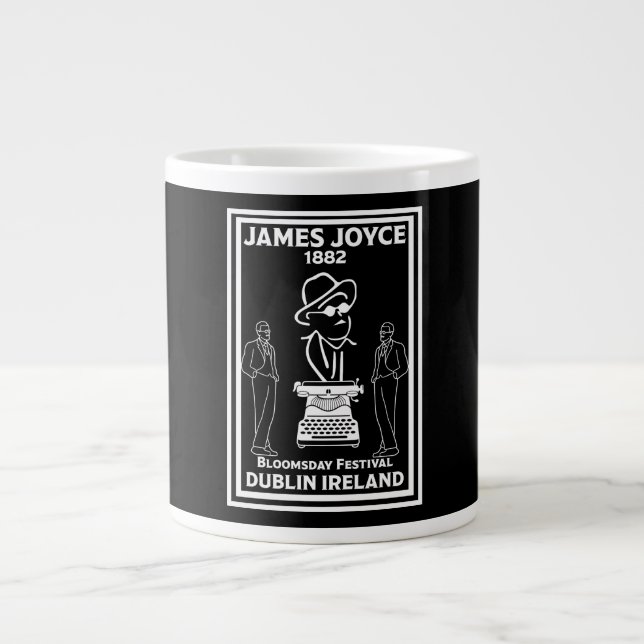 James Joyce Dublin Ireland Large Coffee Mug (Front)