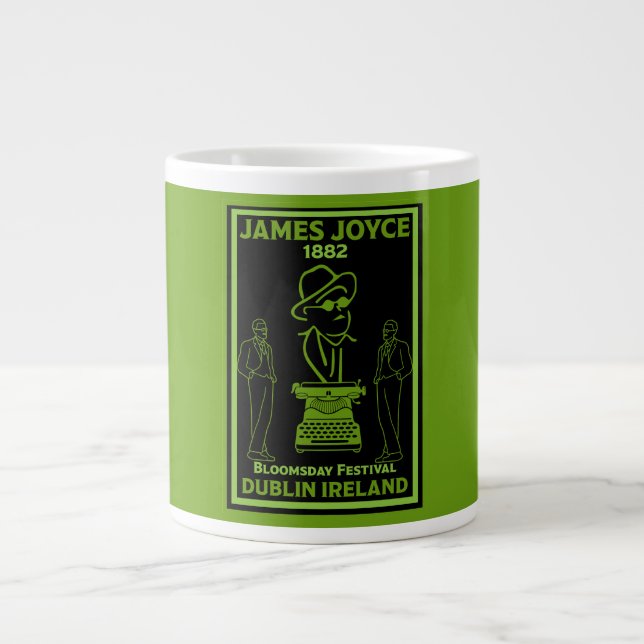 James Joyce Dublin Ireland Large Coffee Mug (Front)