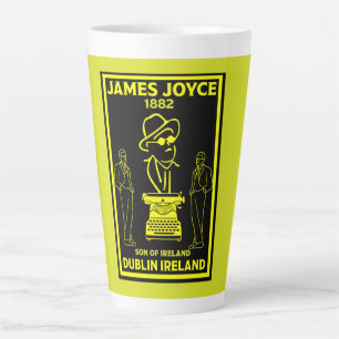 James Joyce Dublin Ireland Latte Mug