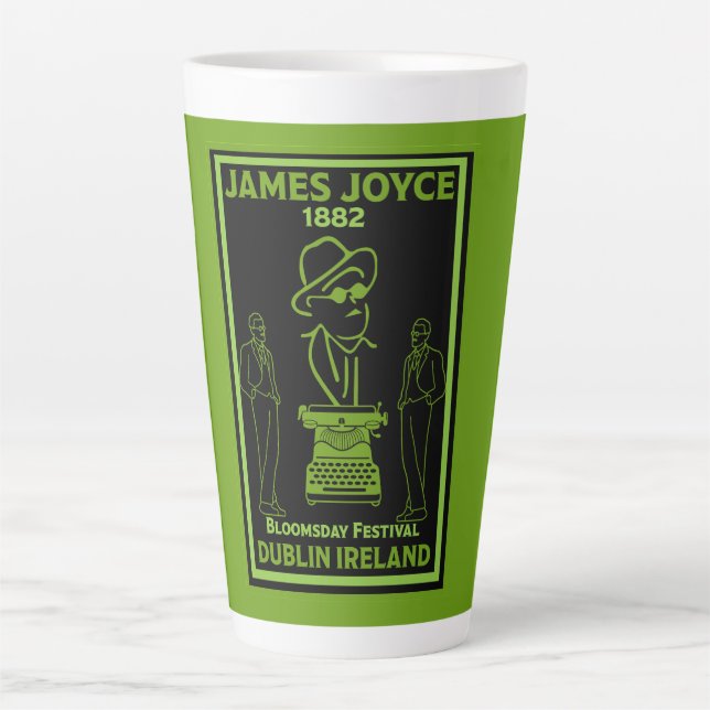 James Joyce Dublin Ireland Latte Mug (Front)